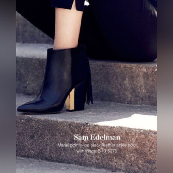 Sam Edelman Mariel Fringe Ankle Boot - Picture 1 of 13